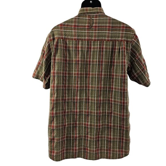 The North Face Men’s Size Large Plaid Button Casual Outdoor Short Sleeve Shirt - Picture 15 of 16